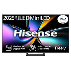 Hisense 55" U7QTUK PRO MiniLED 165Hz Smart AI TV with Freely55U7QTUK PRO