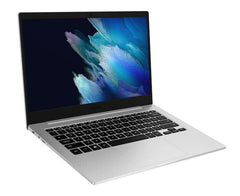 Samsung Galaxy Book Go Qualcomm Snapdragon 7c Laptop 35.6 cm (14") Full HD 4 GB LPDDR4x-SDRAM 128 GB eMMC Wi-Fi 5 (802.11ac) Windows 10 Pro SilverNP340XLA-KADEM