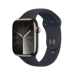 Apple Watch Series 9 GPS + Cellular 45mm Graphite Stainless Steel Case w/ Midnight Sport Band - M/LMRMW3QA/A