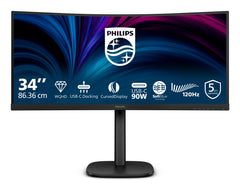 Philips 3000 series 34B2U3600C/00 computer monitor 86.4 cm (34") 3440 x 1440 pixels Wide Quad HD LCD Black34B2U3600C/00