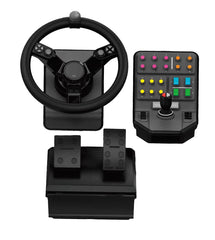 Logitech G G Heavy Equipment Bundle Farm Sim Controller Black USB Steering wheel + Pedals Analogue / Digital PC945-000007