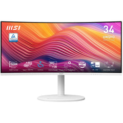 MSI Modern MD342CQPW computer monitor 86.4 cm (34") 3440 x 1440 pixels UltraWide Quad HD WhiteMODERN MD342CQPW