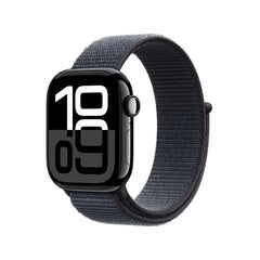 Apple Watch Series 10 GPS + Cellular 42mm Jet Black Aluminium Case with Ink Sport LoopMWX83QA/A