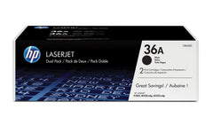 HP 36A 2-pack Black Original LaserJet Toner CartridgesCB436AD